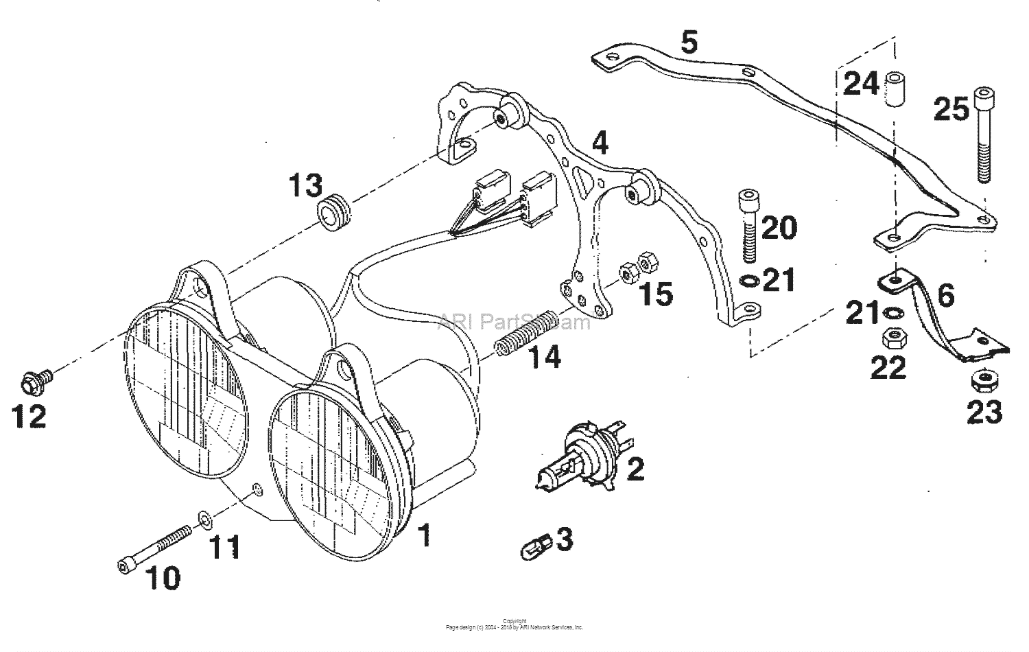 Head Light, Support Triom