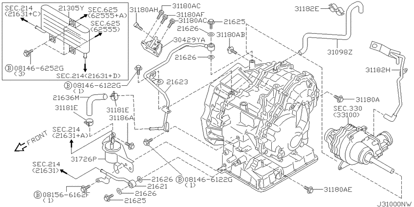 Auto transmission,transaxle & fitting