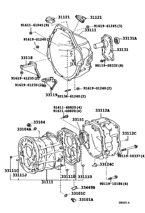 Clutch Housing & Transmission Case (Mtm)