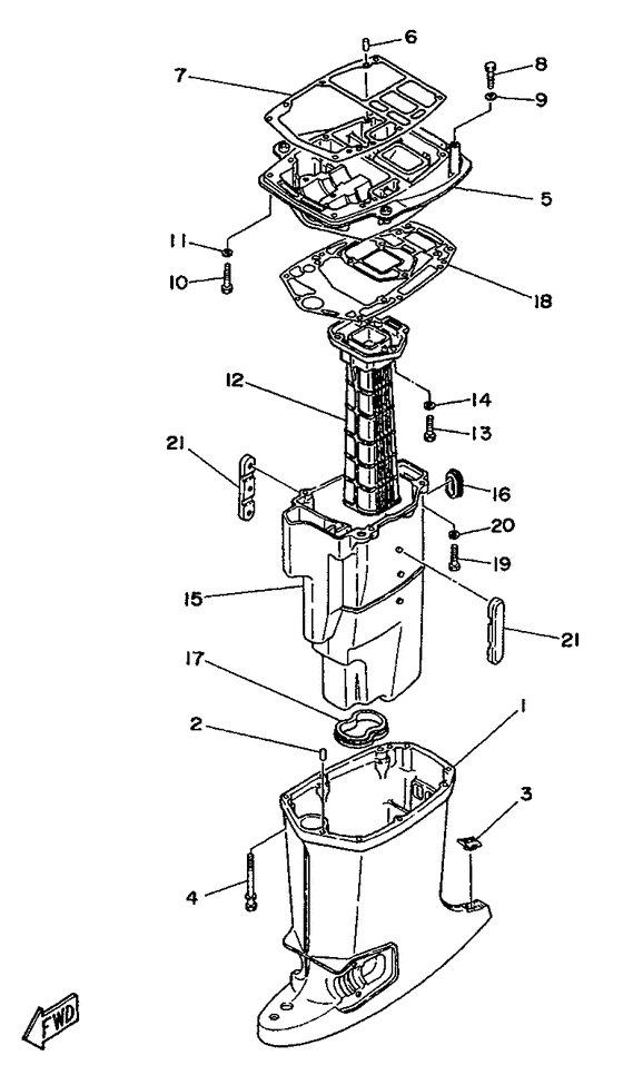Power trim & tilt assy 2