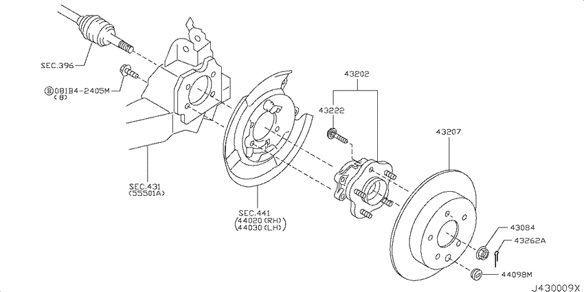 Rear axle