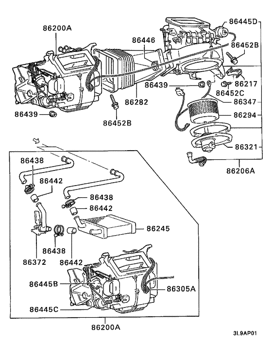 Heater unit & piping