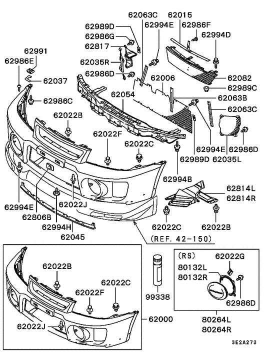 Front bumper & support