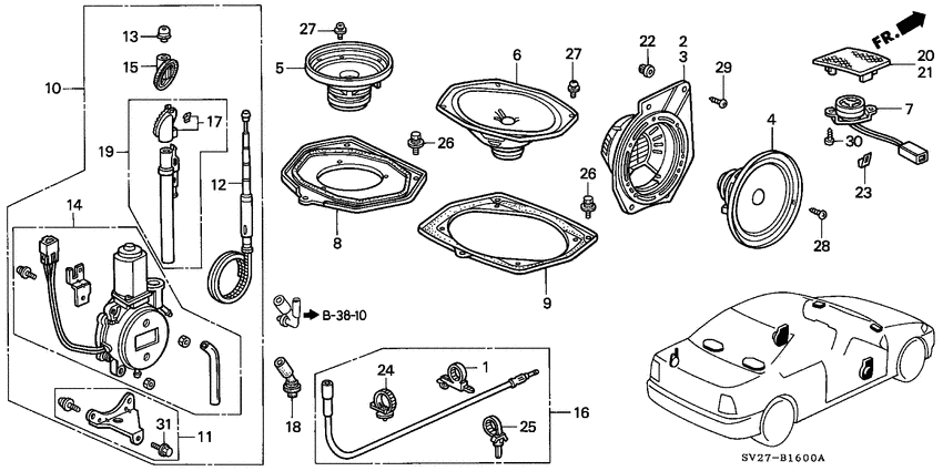 Radio antenna/speaker