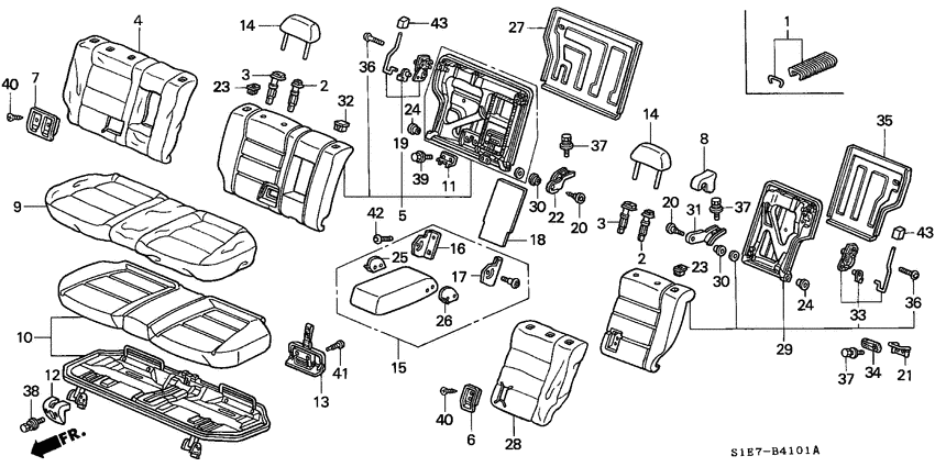 Rear seat