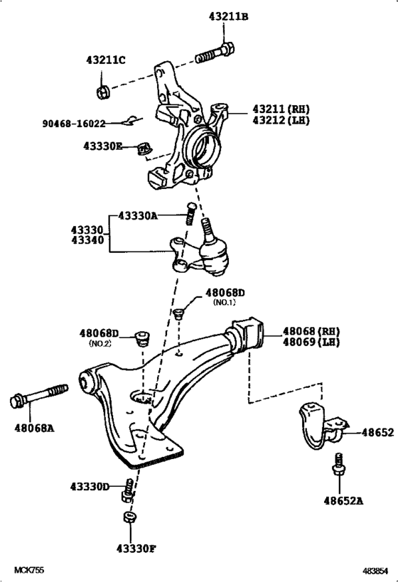 Front Axle Arm & Steering Knuckle