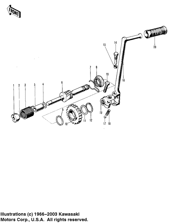 Kickstarter mechanism