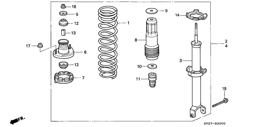 Rear shock absorber