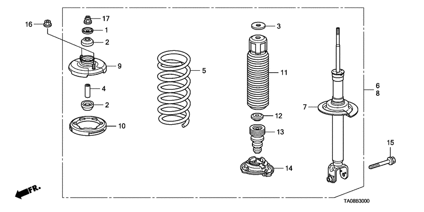 Rear shock absorber