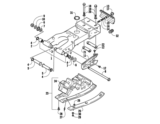 Swing arm assembly
