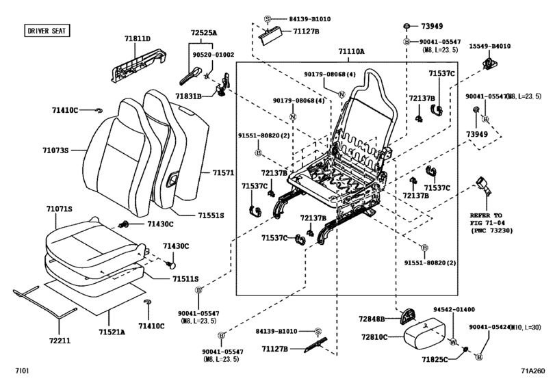 Front Seat & Seat Track