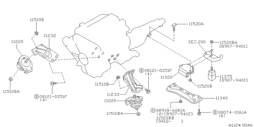 Engine & transmission   mounting