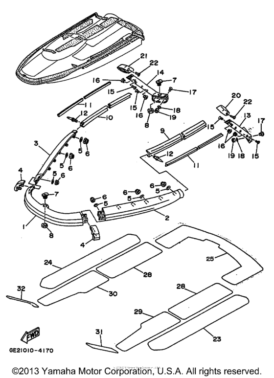 Gunwale mat