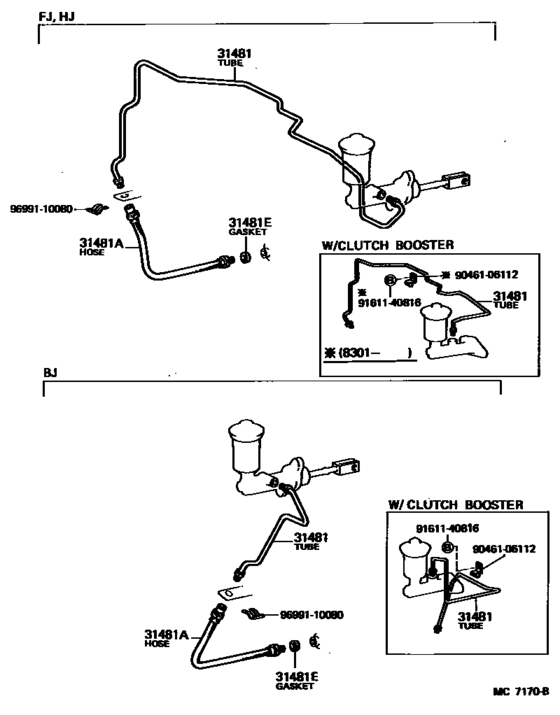 Clutch Pedal & Flexible Hose