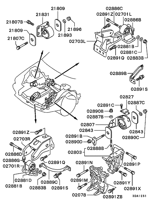 Engine mounting & support