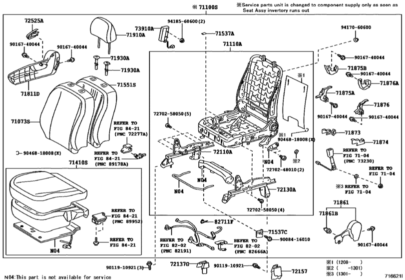 Front Seat & Seat Track