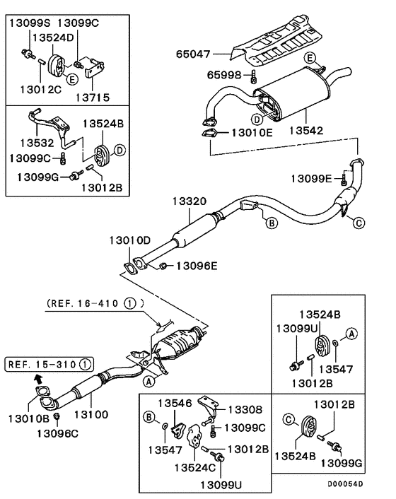 Exhaust pipe & muffler