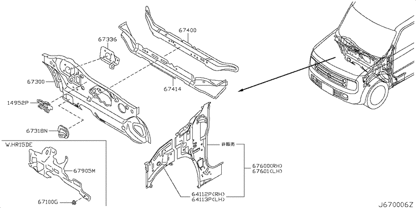 Dash panel & fitting