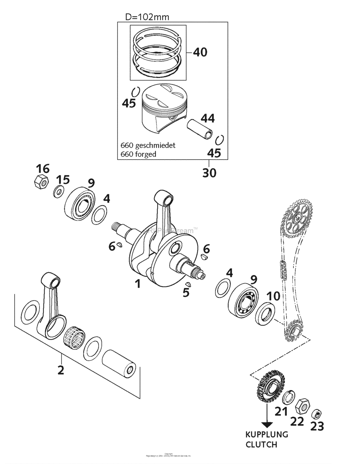 Crankshaft, Piston