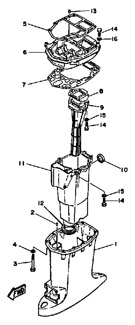 Upper casing