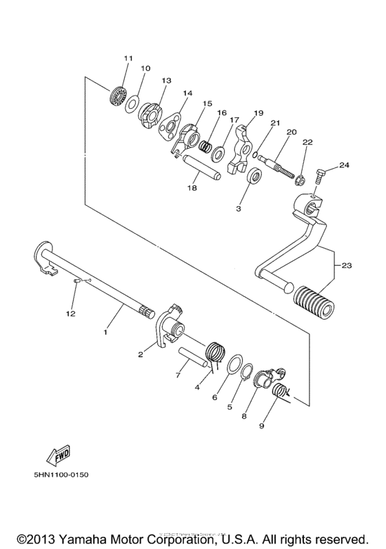 Shift shaft
