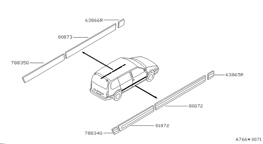 Body side moulding