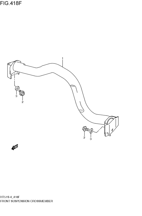 front suspension cross member