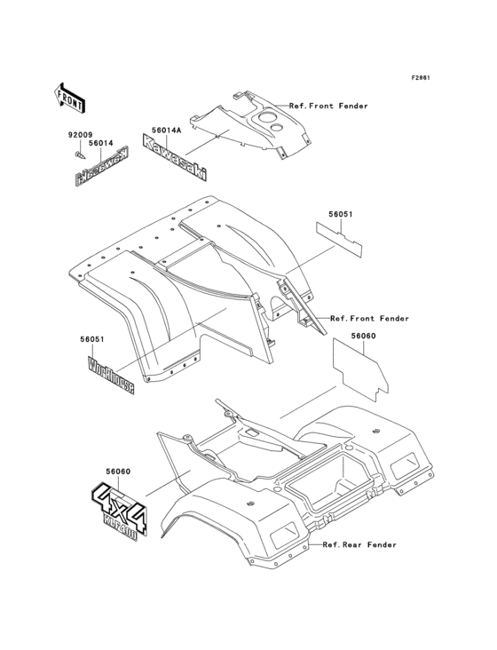 Decals(klf400-b4/b5/b6)