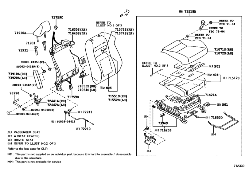 Front Seat & Seat Track