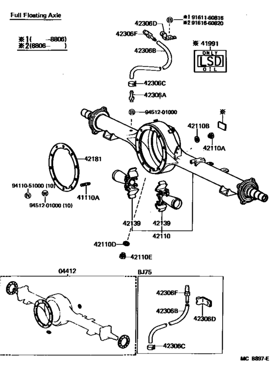 Rear Axle Housing & Differential