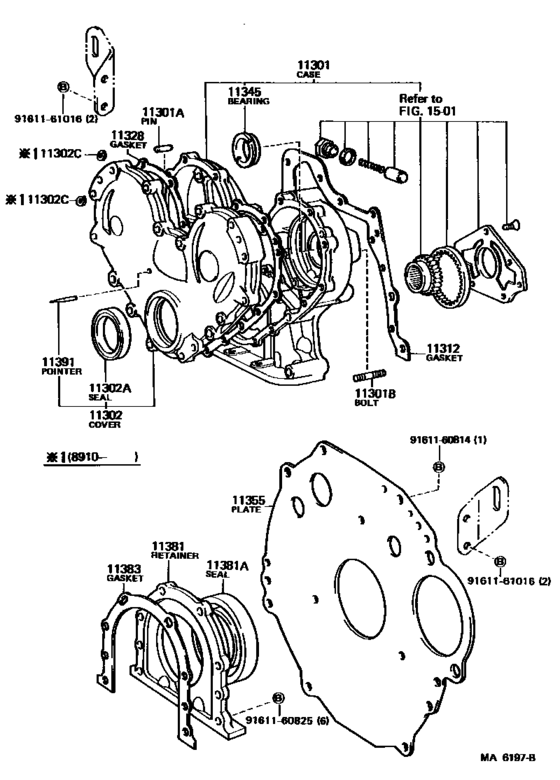 Timing Gear Cover & Rear End Plate