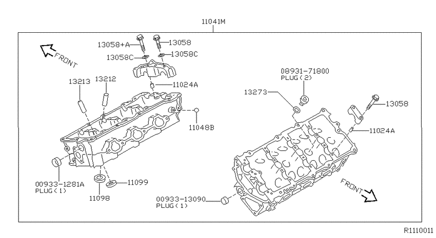 Cylinder head & rocker cover