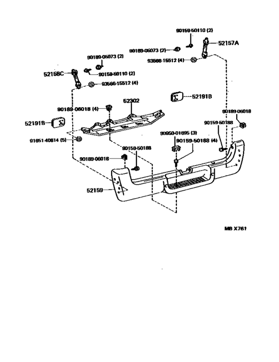 Rear Bumper & Bumper Stay