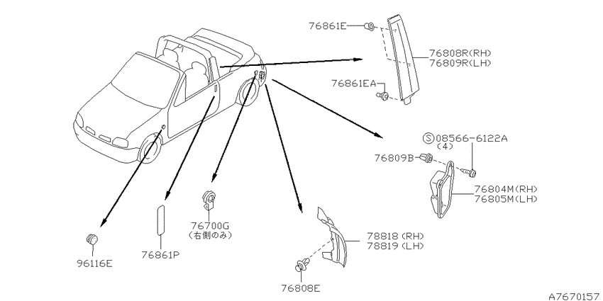 Body side fitting