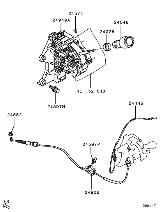 A/t floor shift linkage