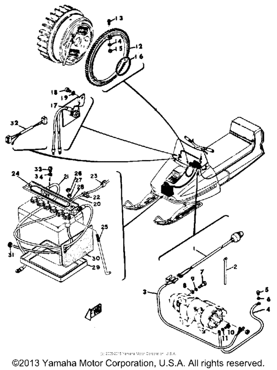 Electric starter unit