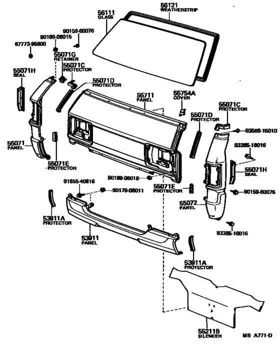 Front Panel & Windshield Glass