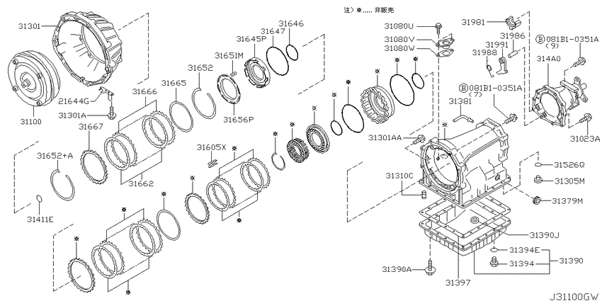 Torque converter,housing & case