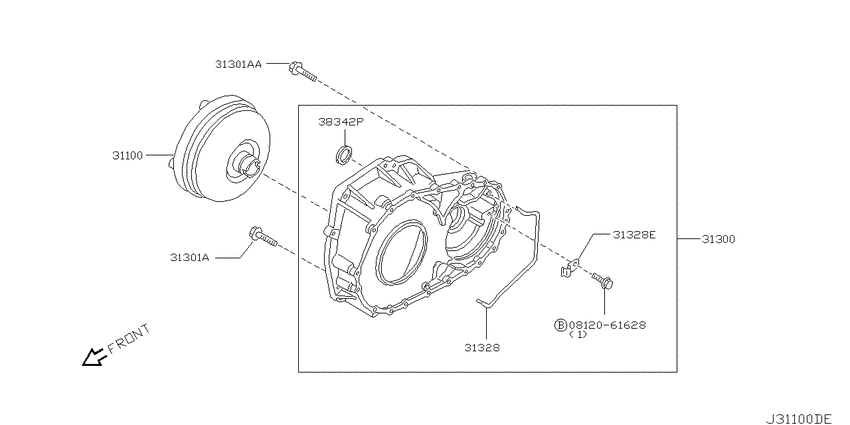 Torque converter,housing & case