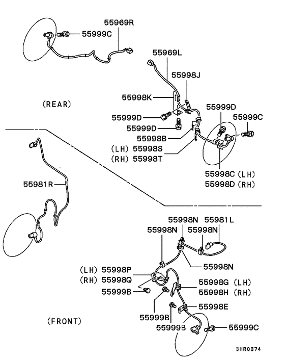 Anti-skid brake sensor
