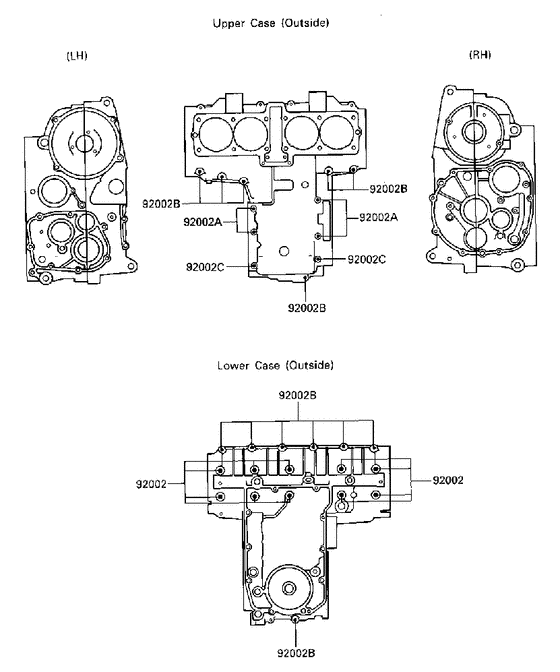 Crankcase bolt pattern