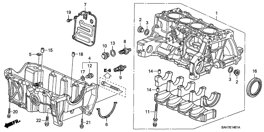 Cylinder block/oil pan