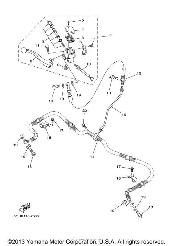 Front master cylinder