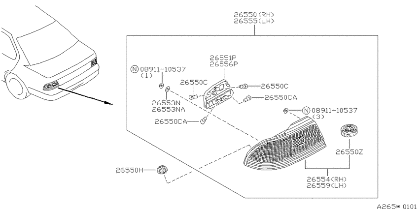 Rear combination lamp
