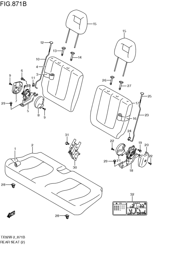 rear seat