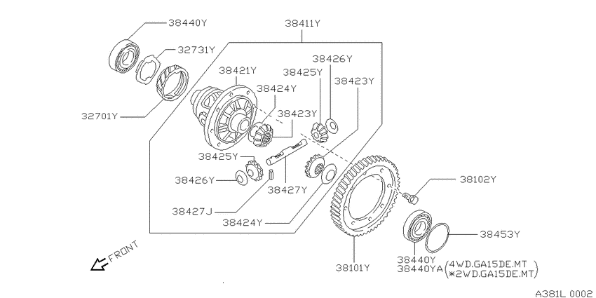 Front final drive