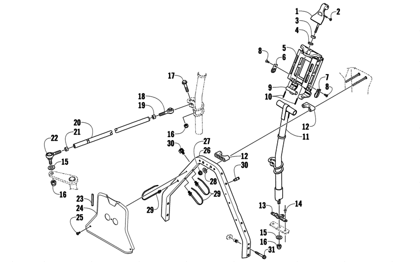 Steering Post Assembly