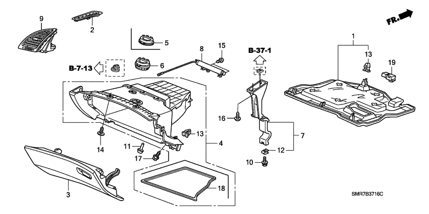 Instrument panel garnish
