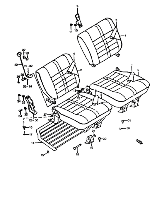Rear seat