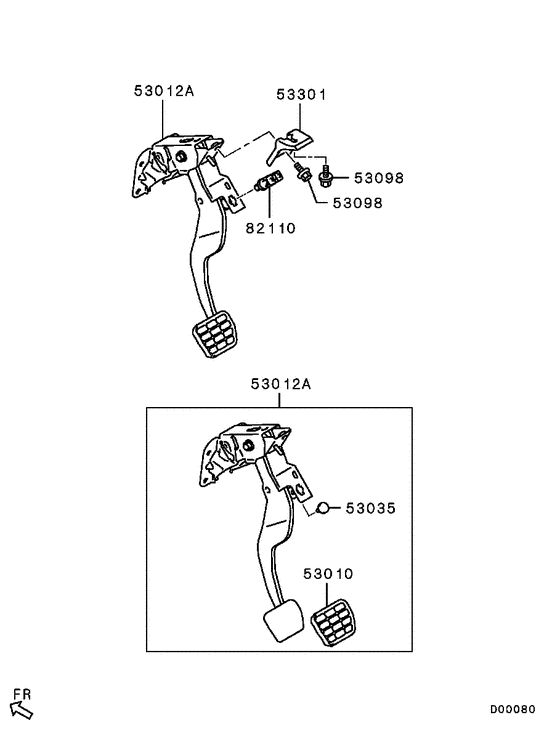 Brake & clutch pedal